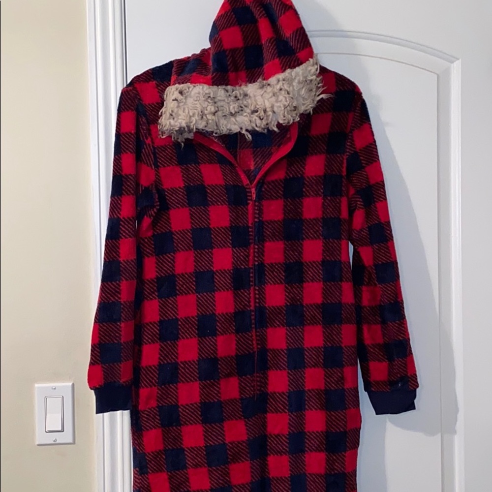 Plaid Christmas Jumpsuit